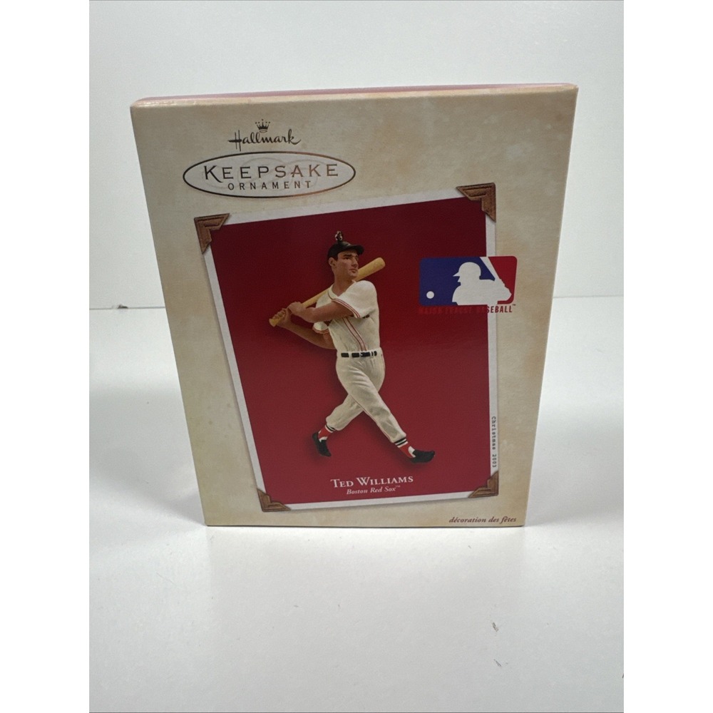 Genuine Hallmark Keepsake Ornament 2003 Ted Williams Boston Red Sox